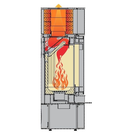 Hajduk Arco F3AN hőtárolós modern kandallókályha