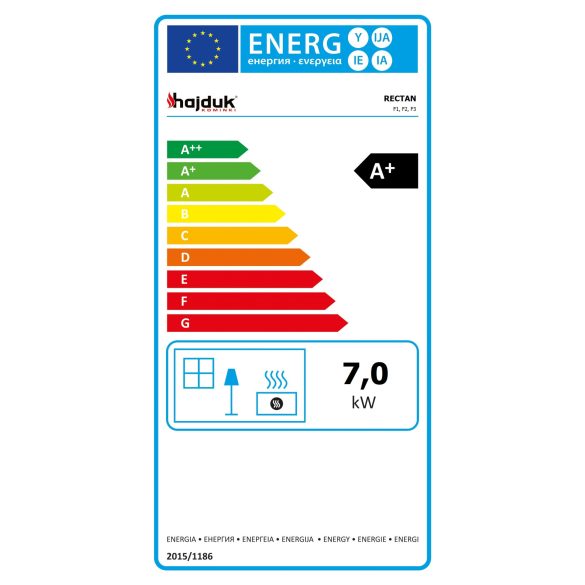 Hajduk Arco F3A hőtárolós modern kandallókályha