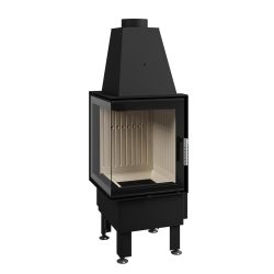   Hajduk Smart 2T bal 7,5 kW modern zárt égésterű sarok kandallóbetét minimal üveggel