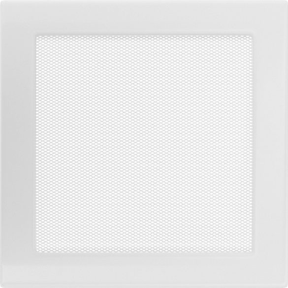Fehér 22x22 cm-es, egyszerű szellőzőrács