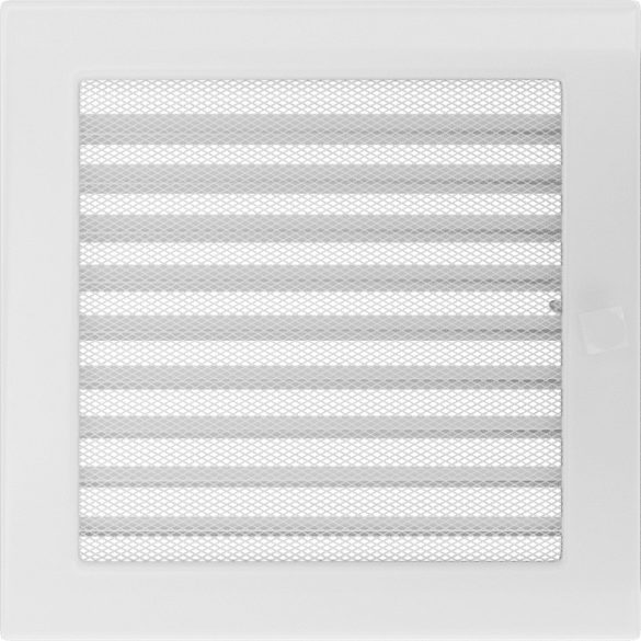 Fehér 22x22 cm-es, zsalus szellőzőrács